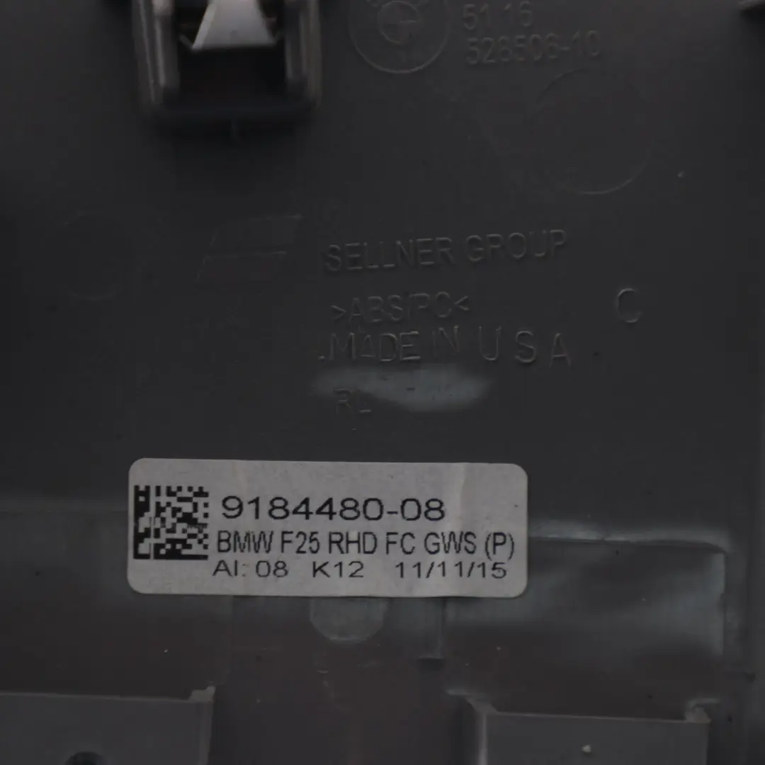 Centre Console Cover BMW X3 F25 X4 F26 Trim Frame Decor Satin Silver to with Part number 9184480 Centre Console Cover BMW X3 F25 X4 F26 Trim Frame Decor Satin Silver - SKU rhd-9184480 - Part number 9184480