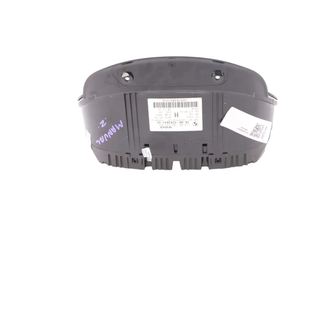 Instrument Cluster BMW E84 E90 E92 Diesel Speedometer Clocks Manual to with Part number 9283842 Instrument Cluster BMW E84 E90 E92 Diesel Speedometer Clocks Manual - SKU rhd-9283842-1 - Part number 9283842