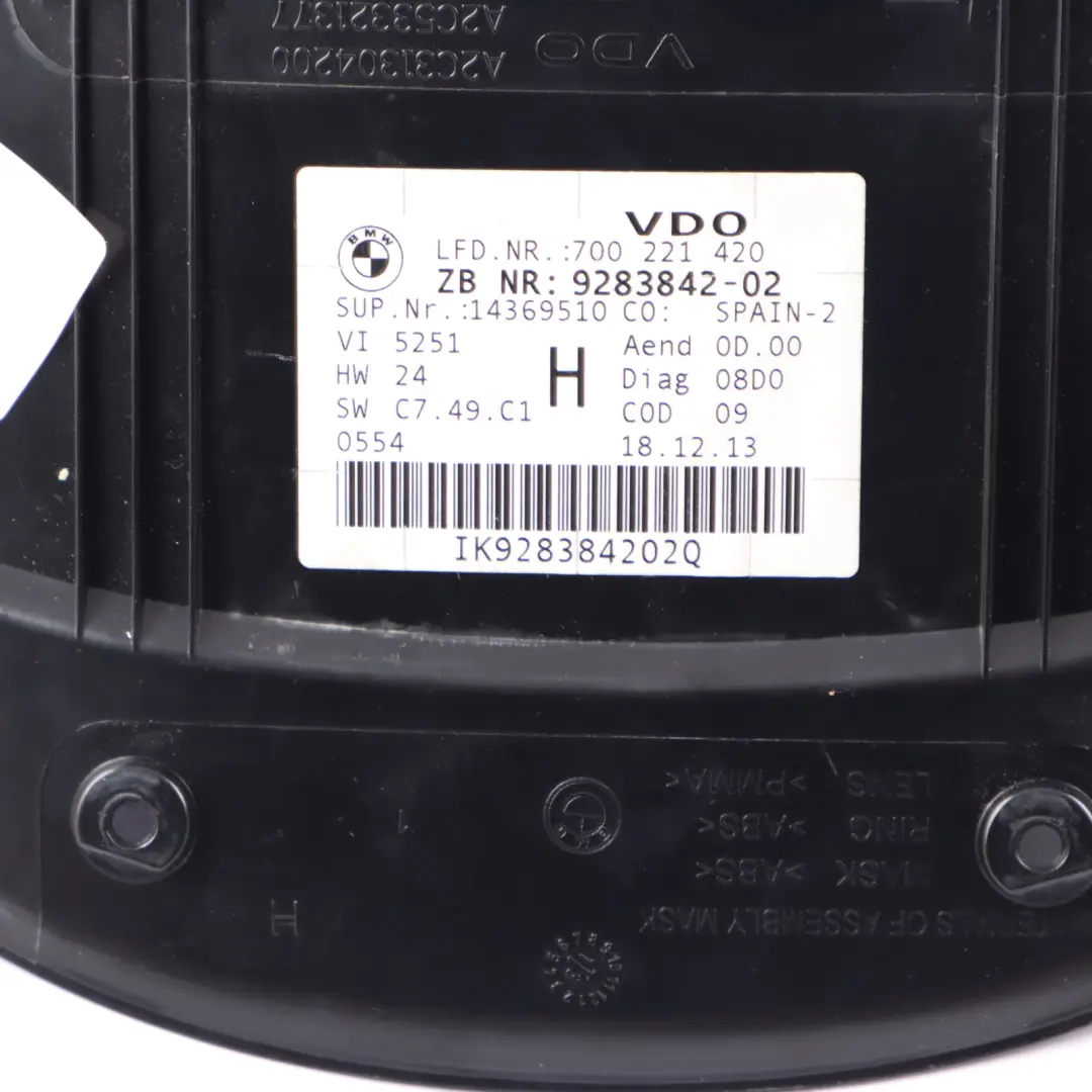 Instrument Cluster BMW E84 E90 E92 Diesel Speedometer Clocks Manual to with Part number 9283842 Instrument Cluster BMW E84 E90 E92 Diesel Speedometer Clocks Manual - SKU rhd-9283842-1 - Part number 9283842