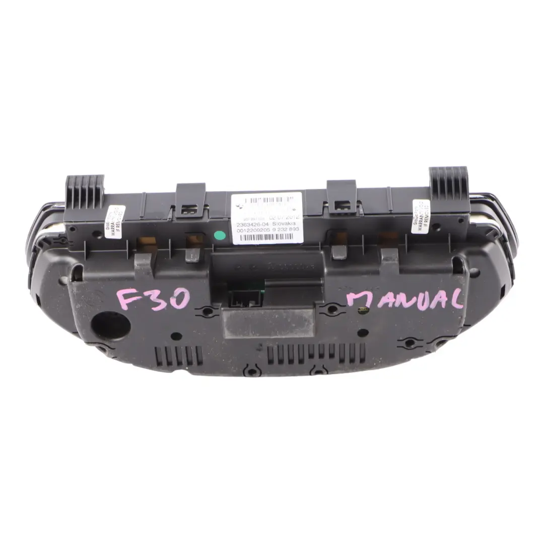  Instrument Cluster BMW F30 F31 Petrol Speedo Clocks Module MPH Manual - SKU rhd-9287476-3 - Part number 9287476