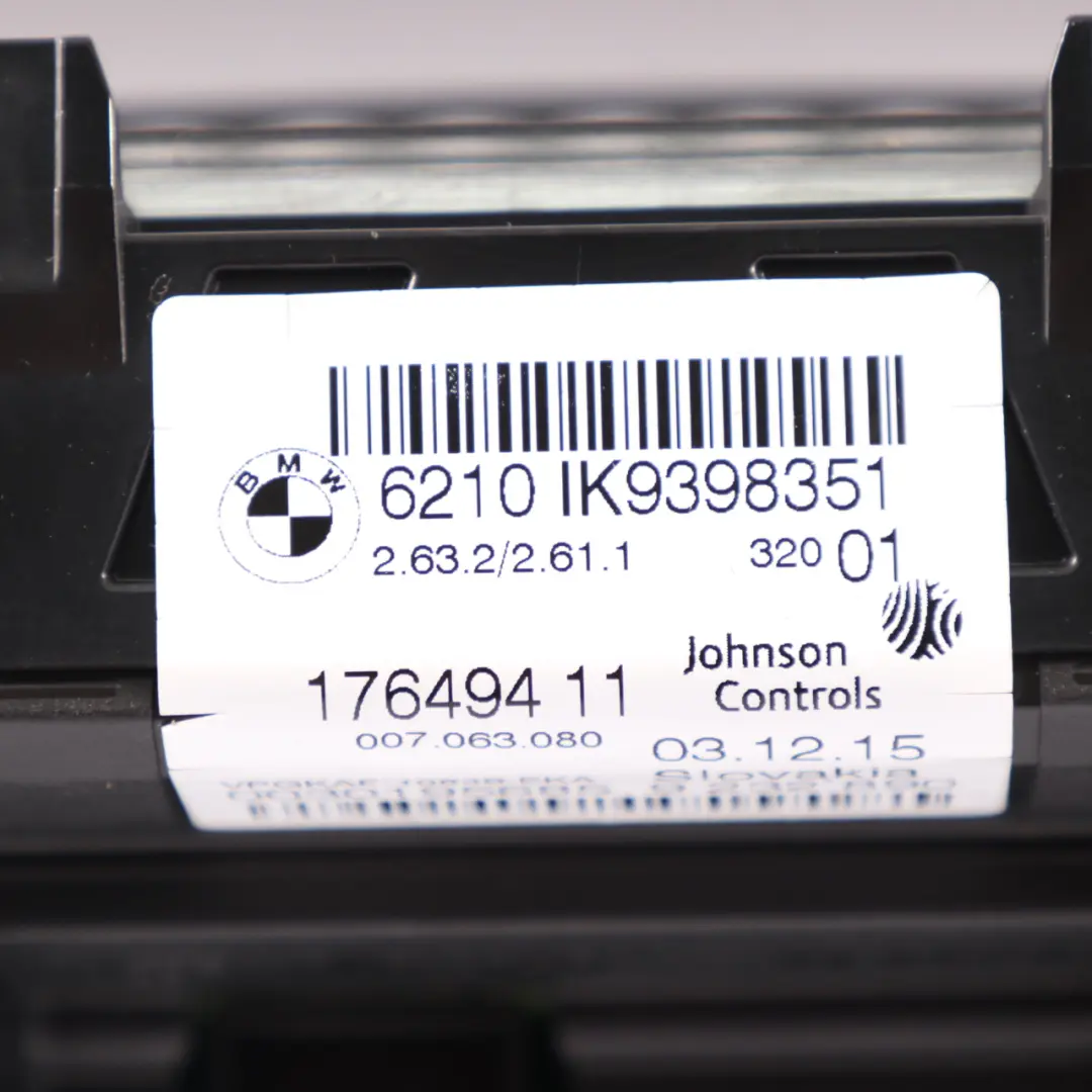 Instrument Cluster Speedo Clocks Meter Automatic to BMW X3 F25 Diesel with Part number 9398351 BMW X3 F25 Diesel Instrument Cluster Speedo Clocks Meter Automatic - SKU rhd-9398351-1 - Part number 9398351