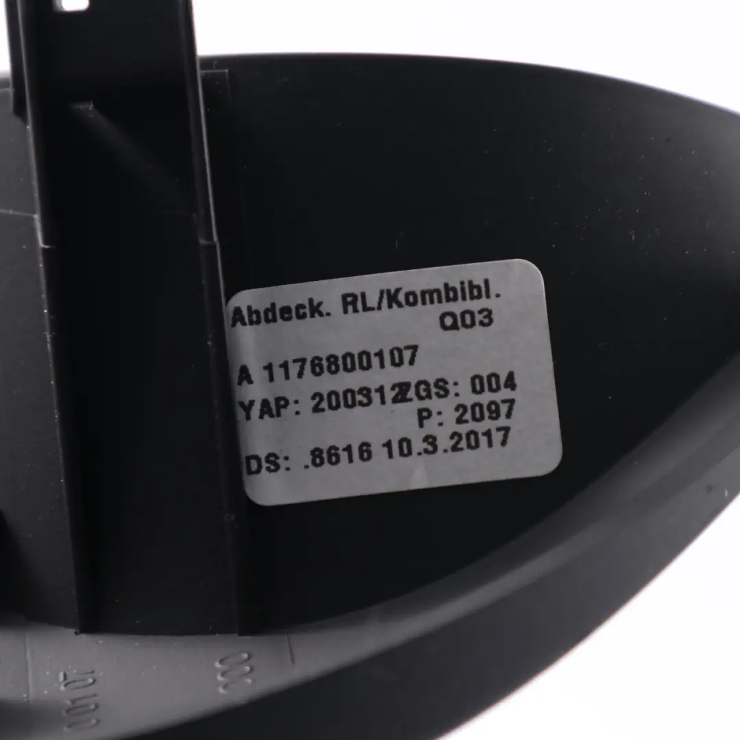 Instrument Cluster Speedo Cover Surround Frame to Mercedes C117 W176 with Part number A1176800107 Mercedes C117 W176 Instrument Cluster Speedo Cover Surround Frame - SKU rhd-A1176800107 - Part number A1176800107