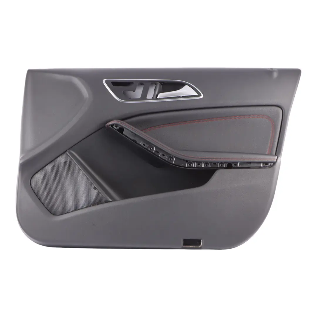  Front Door Card Mercedes W176 Right O/S Trim Panel Cover Leather Red Thread - SKU rhd-A1767205000-2 - Part number A1767205000