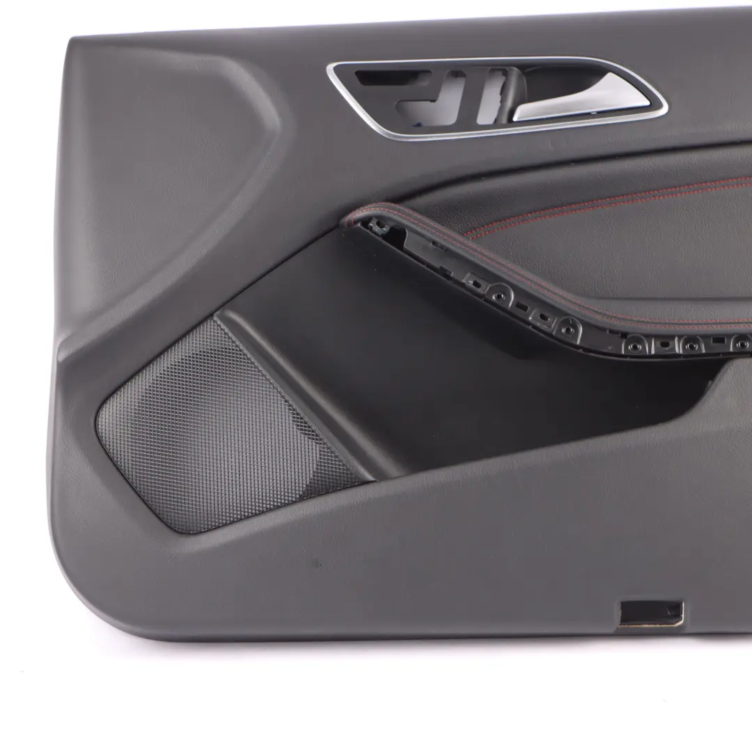  Front Door Card Mercedes W176 Right O/S Trim Panel Cover Leather Red Thread - SKU rhd-A1767205000-2 - Part number A1767205000