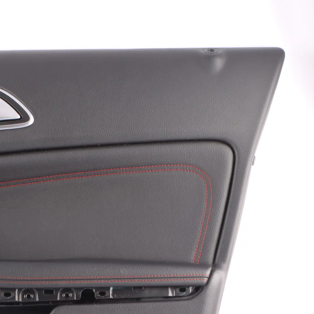 Front Door Card Mercedes W176 Right O/S Trim Panel Cover Leather Red Thread to with Part number A1767205000 Front Door Card Mercedes W176 Right O/S Trim Panel Cover Leather Red Thread - SKU rhd-A1767205000-2 - Part number A1767205000