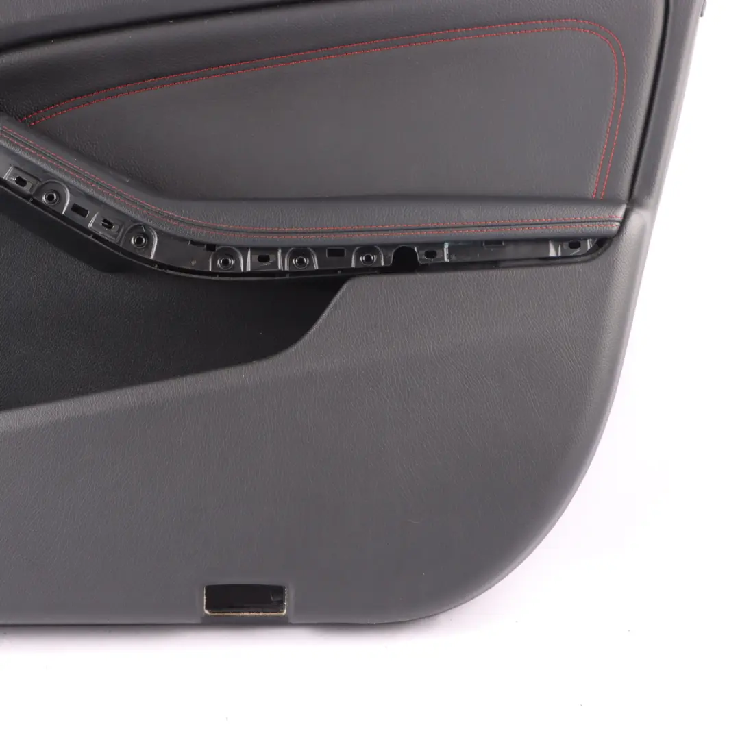  Front Door Card Mercedes W176 Right O/S Trim Panel Cover Leather Red Thread - SKU rhd-A1767205000-2 - Part number A1767205000