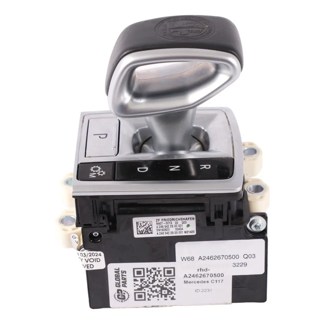 Selector Mercedes C117 W176 AMG Automatic Gear Switch Shifter to Gear with Part number A2462670500 Gear Selector Mercedes C117 W176 AMG Automatic Gear Switch Shifter - SKU rhd-A2462670500 - Part number A2462670500