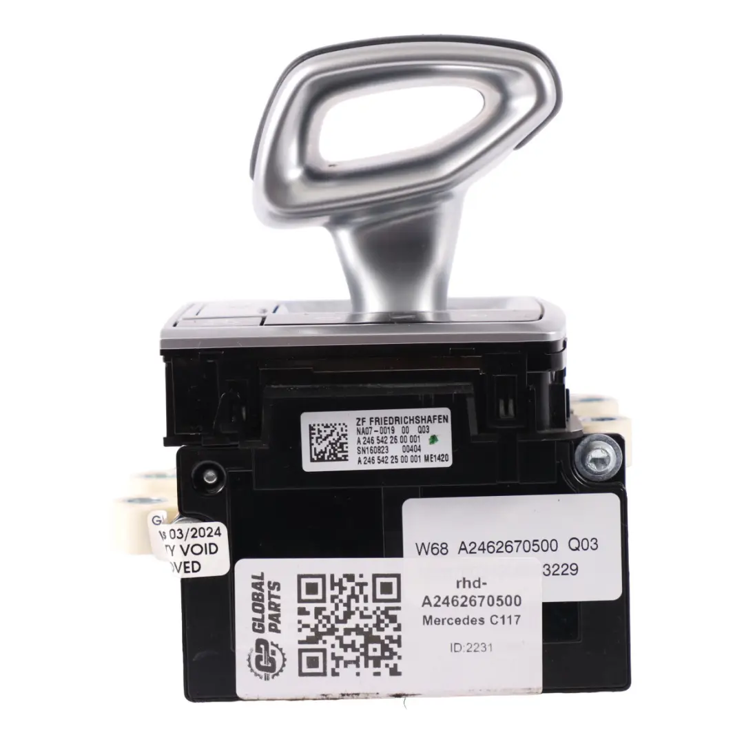 Selector Mercedes C117 W176 AMG Automatic Gear Switch Shifter to Gear with Part number A2462670500 Gear Selector Mercedes C117 W176 AMG Automatic Gear Switch Shifter - SKU rhd-A2462670500 - Part number A2462670500