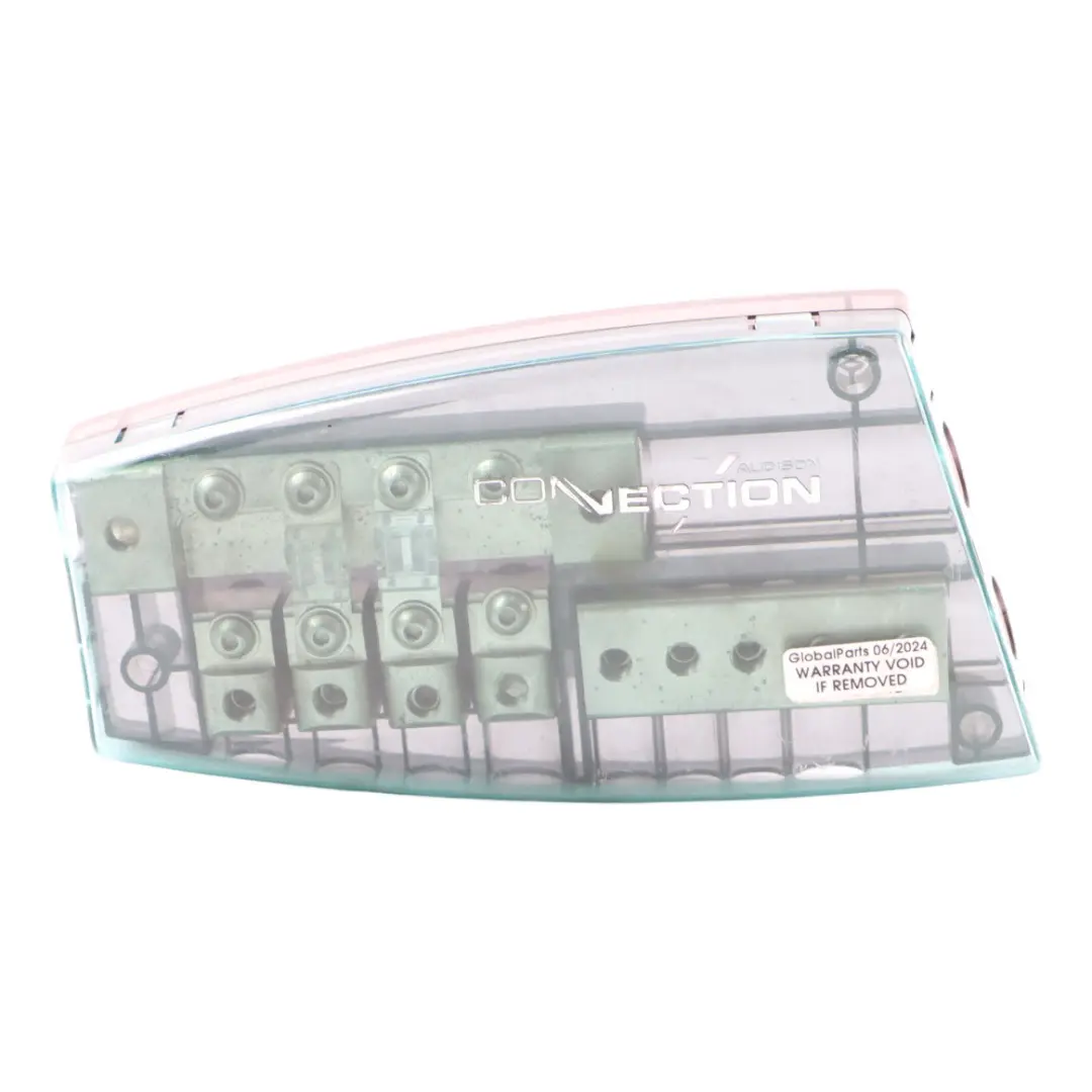 Audison Connection Sonus 4 Way Fused Distribution for Car Amp Amplifiers to with Part number SFD 41C Audison Connection Sonus 4 Way Fused Distribution for Car Amp Amplifiers - SKU SFD 41C - Part number SFD 41C