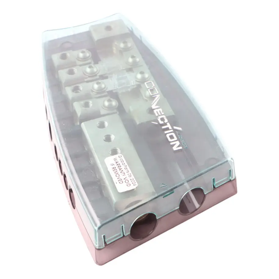 Audison Connection Sonus 4 Way Fused Distribution for Car Amp Amplifiers to with Part number SFD 41C Audison Connection Sonus 4 Way Fused Distribution for Car Amp Amplifiers - SKU SFD 41C - Part number SFD 41C