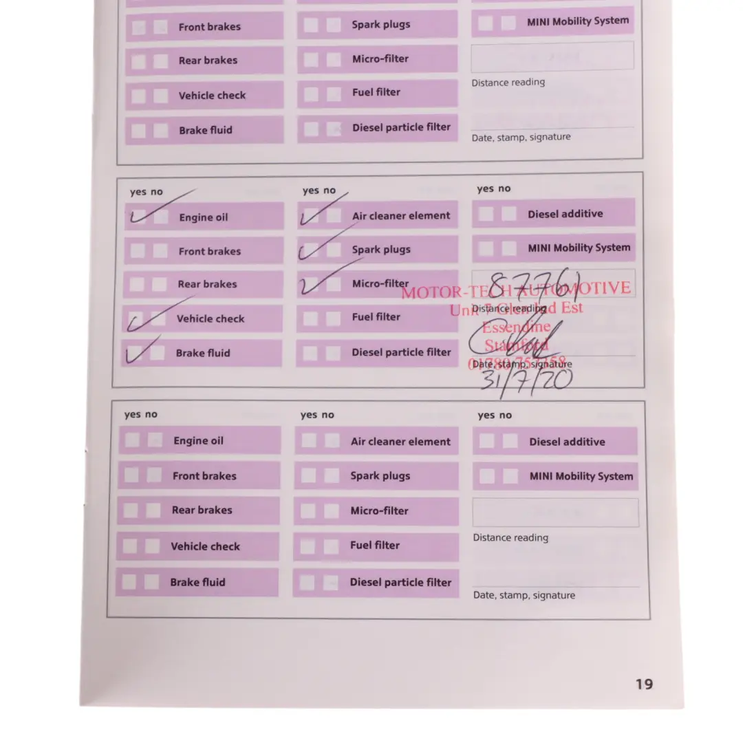 Service Booklet Owner's Handbook Book Set to Mini Cooper 3 R56 R57 with Part number 0012478 Mini Cooper 3 R56 R57 Service Booklet Owner's Handbook Book Set - SKU 0012478-3 - Part number 0012478