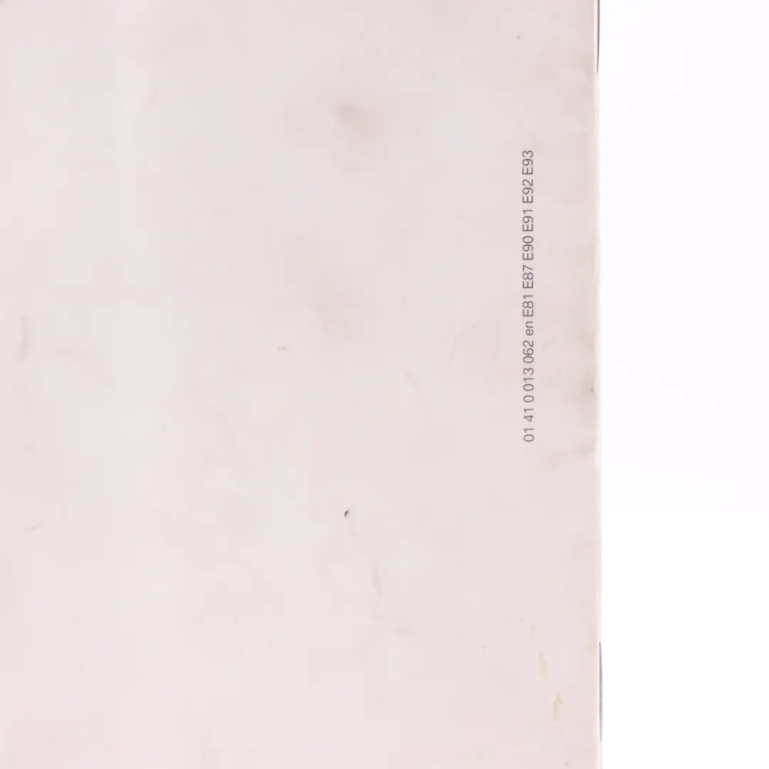 Service Booklet Book to BMW E81 E87 E90 E91 E92 with Part number 0013062 BMW E81 E87 E90 E91 E92 Service Booklet Book - SKU 0013062-1 - Part number 0013062