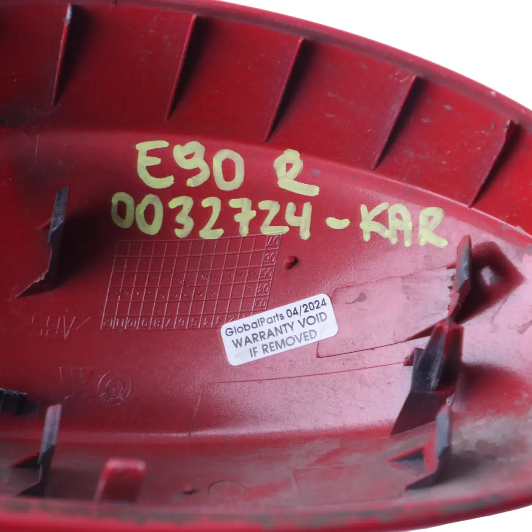  Wing Mirror Cover BMW E90 E91 Right Cap O/S Casing Karmesinrot Red A61 - SKU 0032724-KAR - Part number 0032724