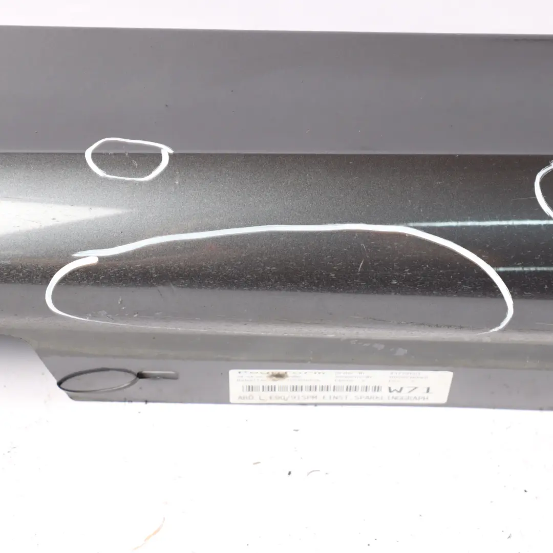 BMW E90 Side Skirt M Sport Left N/S Sill Strip E91 Sparkling Graphite - A22 - SKU 0033441-SG5 - Part number 0033441