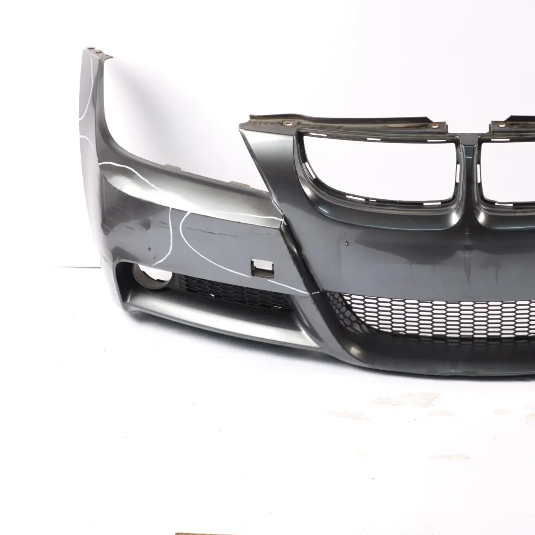 Complete Front Bumper Trim Panel Black Sapphire - 475 to BMW E90 M Sport with Part number 0033536 BMW E90 M Sport Complete Front Bumper Trim Panel Black Sapphire - 475 - SKU 0033536-SG - Part number 0033536