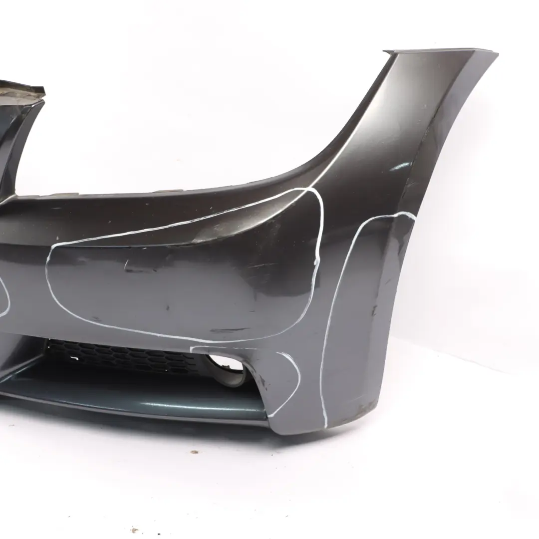 BMW E90 M Sport Complete Front Bumper Trim Panel Black Sapphire - 475 - SKU 0033536-SG - Part number 0033536