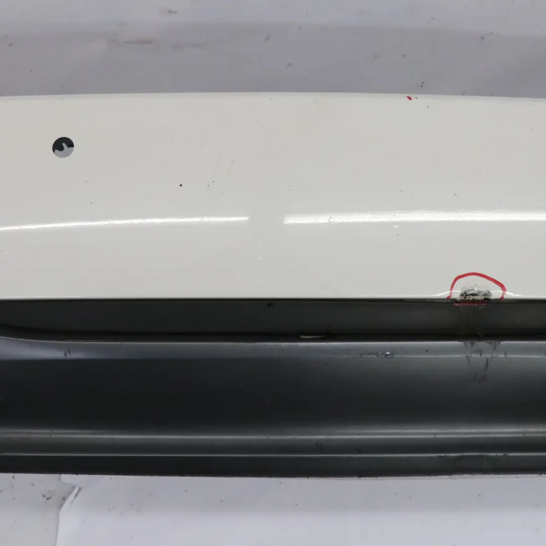Bumper BMW E90 M Sport Trim Panel PDC Alpinweiss 3 Alpine White - 300 to Rear with Part number 0033541 Rear Bumper BMW E90 M Sport Trim Panel PDC Alpinweiss 3 Alpine White - 300 - SKU 0033541-AW2 - Part number 0033541