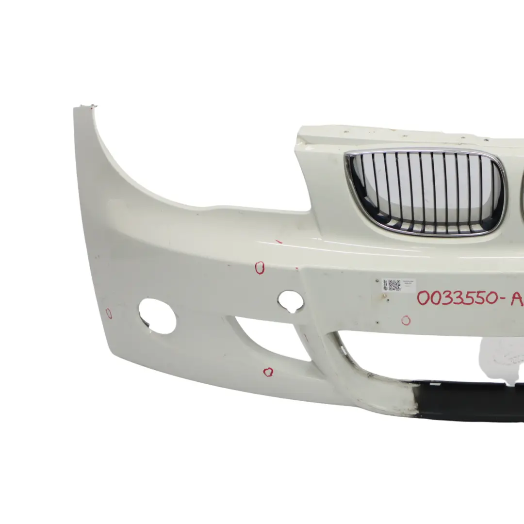Front Bumper M Sport Trim Panel Alpinweiss Alpine White - 300 to BMW E81 E87 with Part number 0033550 BMW E81 E87 Front Bumper M Sport Trim Panel Alpinweiss Alpine White - 300 - SKU 0033550-AW - Part number 0033550