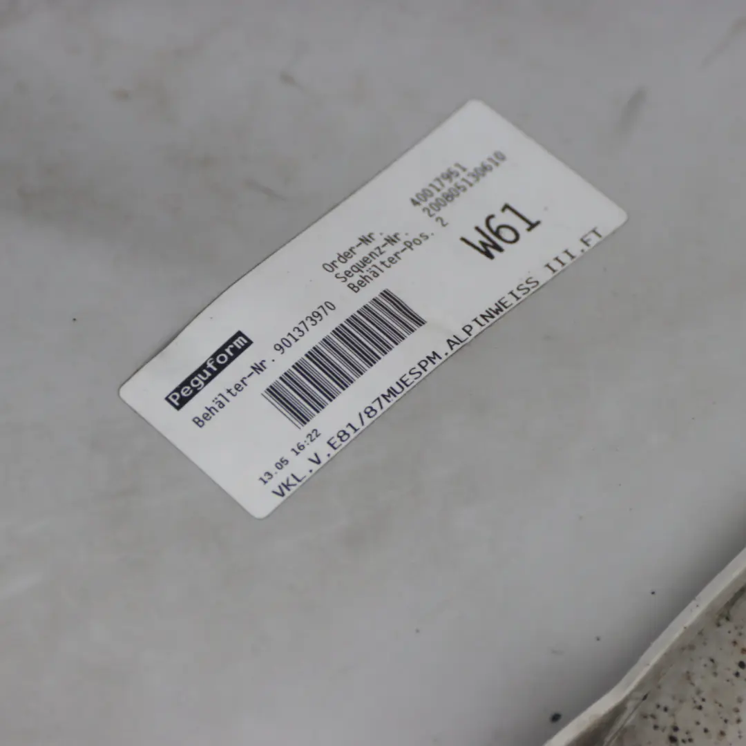 BMW E81 E87 Zderzak Przedni M-Pakiet Alpinweiss Biały - 300 - SKU 0033550-AW - Numer Części 0033550