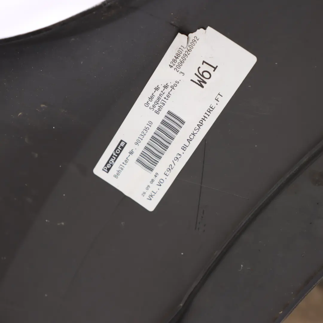 Zderzak Przedni Black Sapphire Czarny Metalik - 475 do BMW E92 E93 o numerze 0034470 BMW E92 E93 Zderzak Przedni Black Sapphire Czarny Metalik - 475 - SKU 0034470-BS - Numer Części 0034470