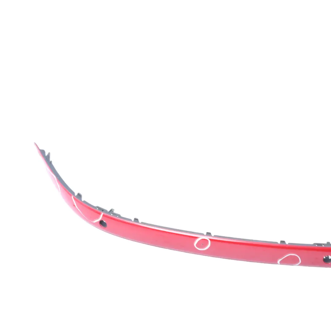 Bumper Strip BMW E81 E87 LCI Protective Trim Panel PDC Karmesinrot Red A61 to Rear with Part number 0035913 Rear Bumper Strip BMW E81 E87 LCI Protective Trim Panel PDC Karmesinrot Red A61 - SKU 0035913-KAR1 - Part number 0035913