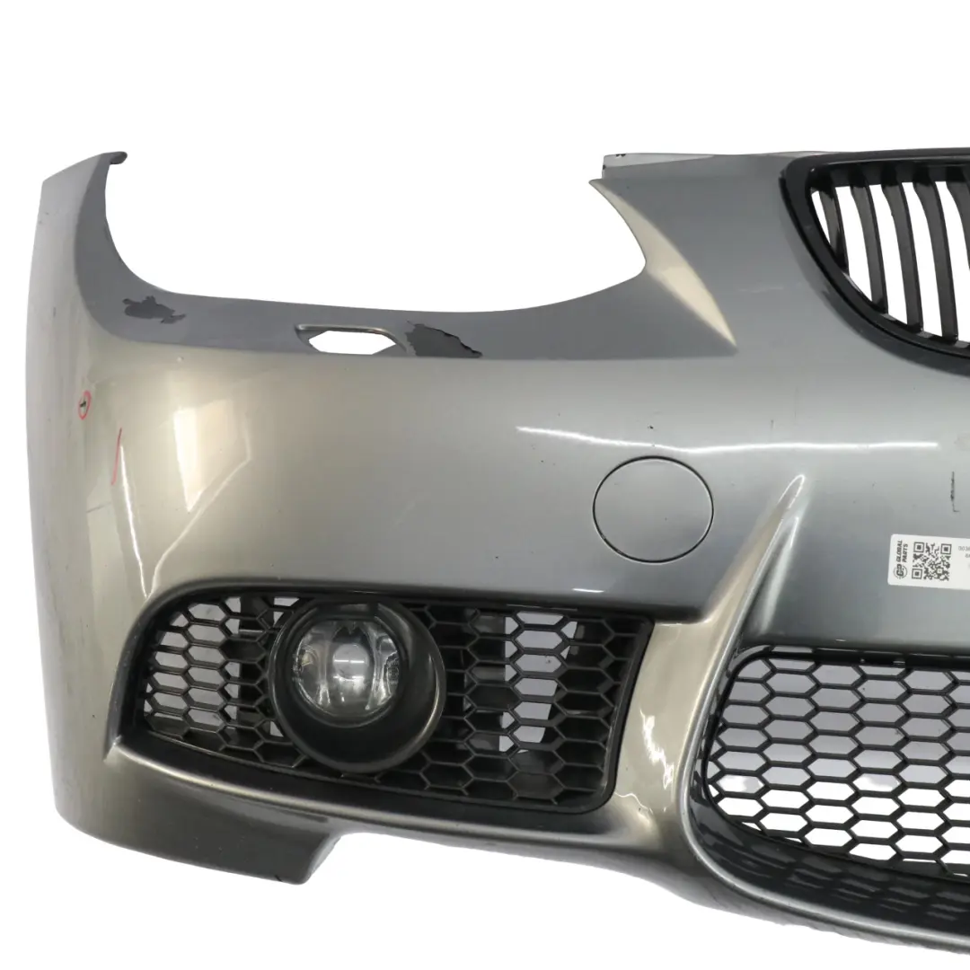 BMW E92 Bumper Front M3 Look Trim Panel Spacegrau Grey Metallic - A52 - SKU 0036264-SCG - Part number 0036264