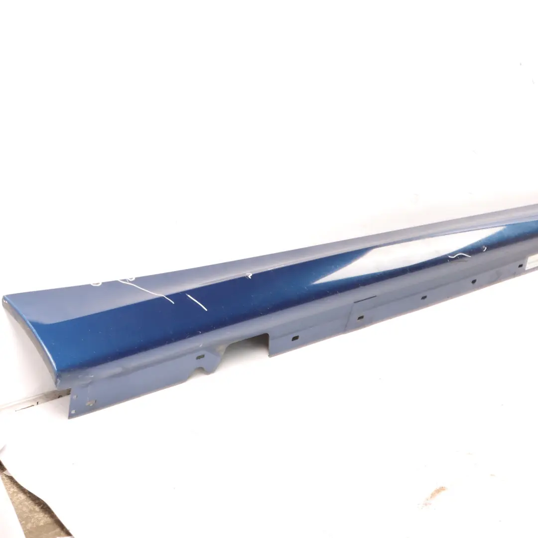 BMW E90 LCI Side Skirt Sill Strip Right O/S Le Mans Blue Metallic - 381 - SKU 0037060-LMB - Part number 0037060