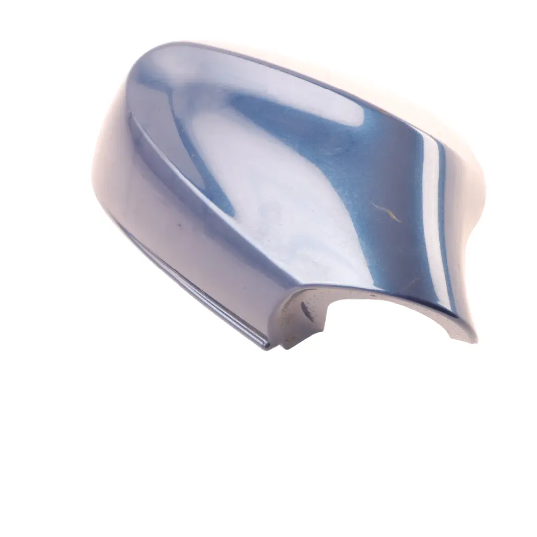 Right O/S Cover Casing Wing Cap Mirror Tiefseeblau Blue to BMW E81 E87 LCI with Part number 0038344 BMW E81 E87 LCI Right O/S Cover Casing Wing Cap Mirror Tiefseeblau Blue - SKU 0038344-DSB1 - Part number 0038344