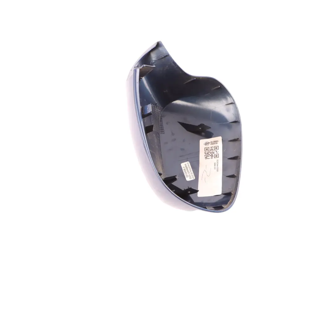 Right O/S Cover Casing Wing Cap Mirror Tiefseeblau Blue to BMW E81 E87 LCI with Part number 0038344 BMW E81 E87 LCI Right O/S Cover Casing Wing Cap Mirror Tiefseeblau Blue - SKU 0038344-DSB1 - Part number 0038344