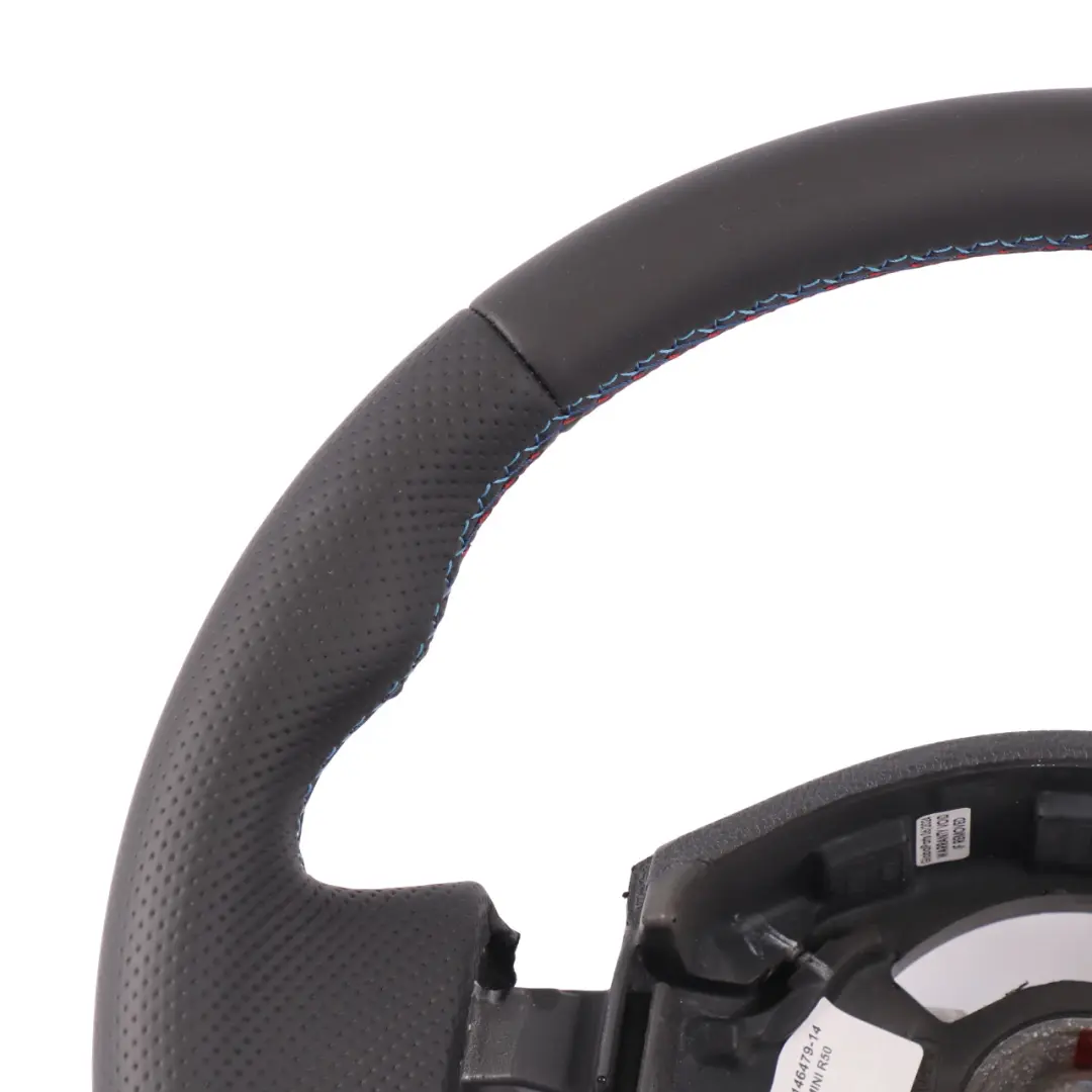 NUEVO Cuero Negro 2 Radios para Volante Mini Cooper R50 R52 con número de pieza 0146479 Volante Mini Cooper R50 R52 NUEVO Cuero Negro 2 Radios - SKU 0146479-14 - Número de pieza 0146479