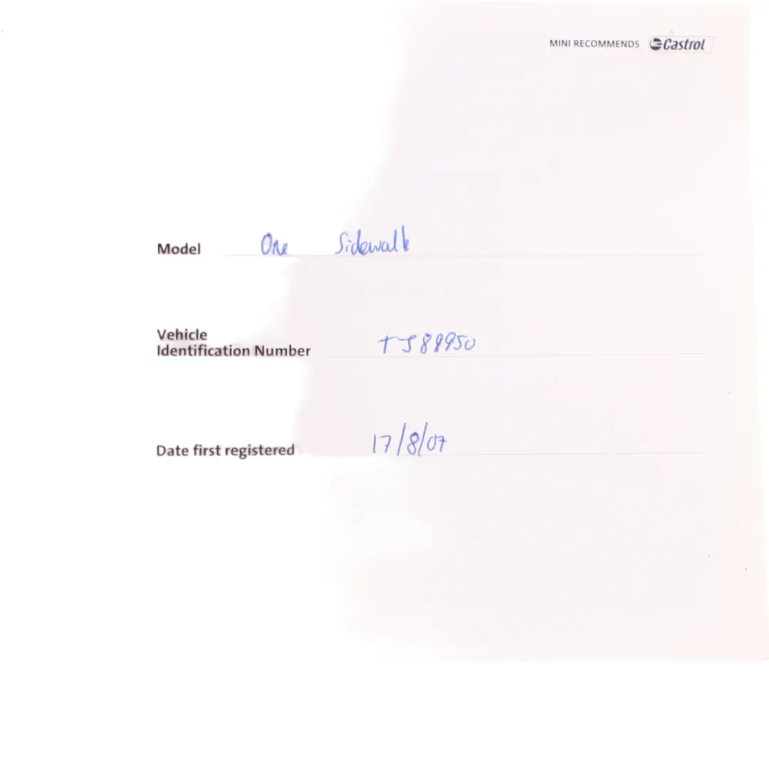 Service Booklet Owner's Handbook Set Pouch Case to Mini R50 R52 R53 with Part number 0158093 Mini R50 R52 R53 Service Booklet Owner's Handbook Set Pouch Case - SKU 0158093-5 - Part number 0158093