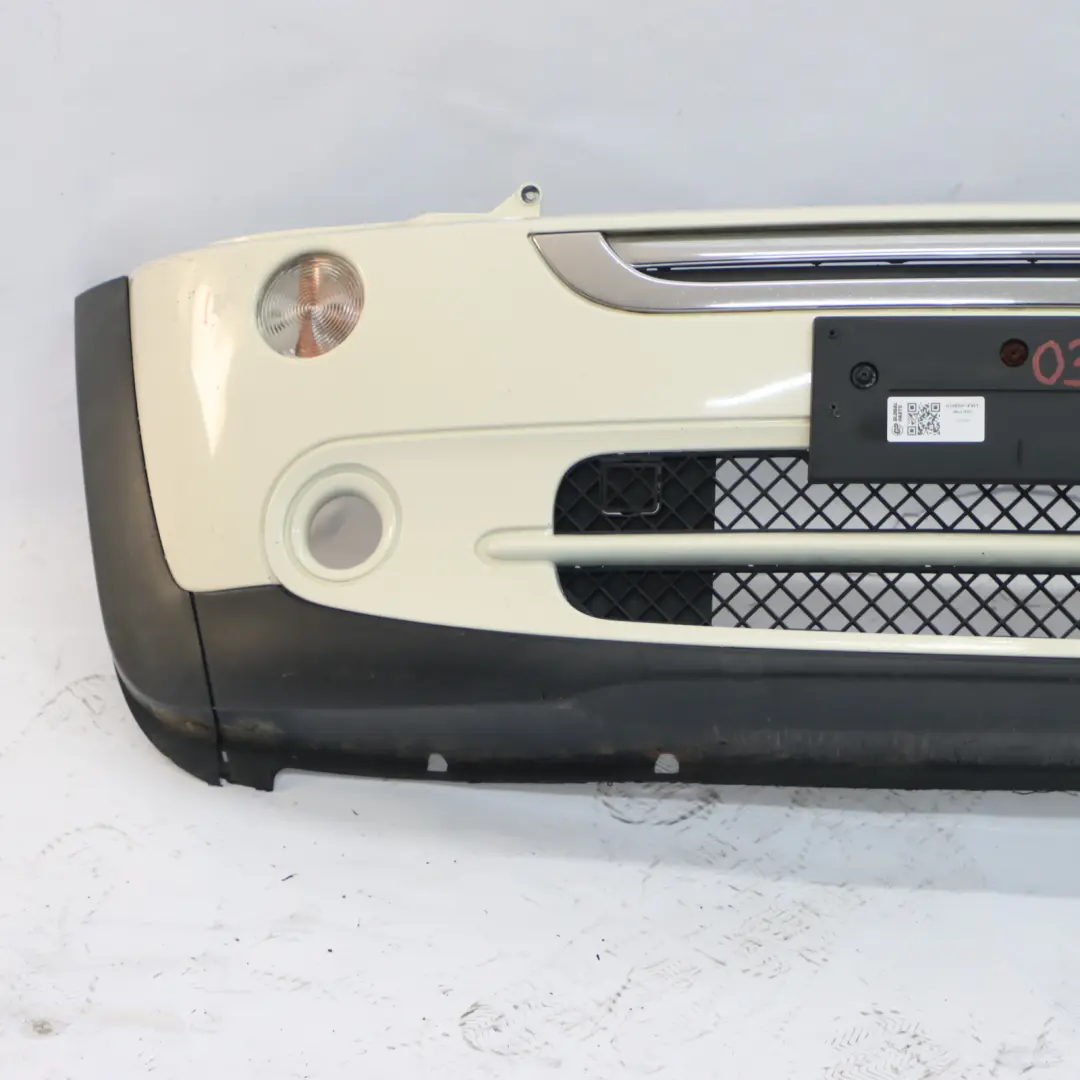 Front Bumper Complete Trim Panel Covering Pepper White - 850 to Mini R50 R52 with Part number 0308997 Mini R50 R52 Front Bumper Complete Trim Panel Covering Pepper White - 850 - SKU 0308997-PW1 - Part number 0308997