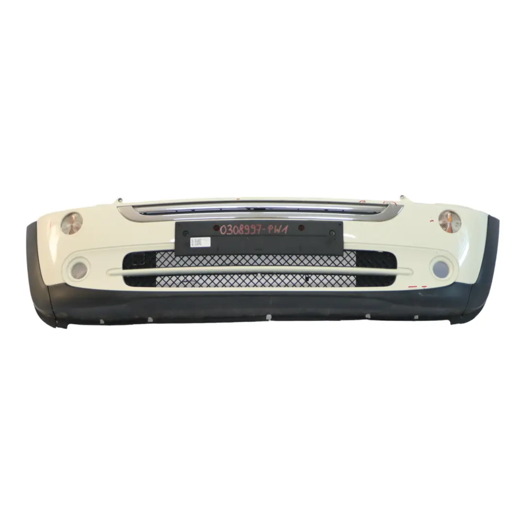 Frontstoßstange komplett Verkleidung Pepper White - 850 für Mini R50 mit Teilenummer 0308997 Mini R50 Frontstoßstange komplett Verkleidung Pepper White - 850 - SKU 0308997-PW1 - Teilenummer 0308997