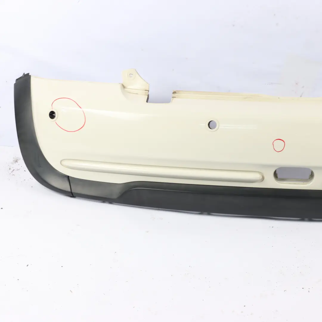 Mini Cabrio R52 Stoßstange Hinten PDC Pepper Weiß 850 - SKU 0309181-PW - Teilenummer 0309181