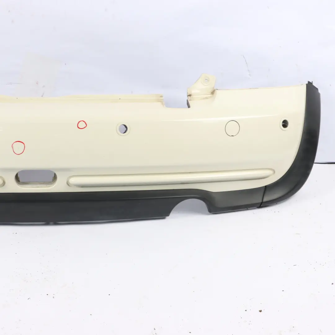 Mini Cabrio R52 Stoßstange Hinten PDC Pepper Weiß 850 - SKU 0309181-PW - Teilenummer 0309181