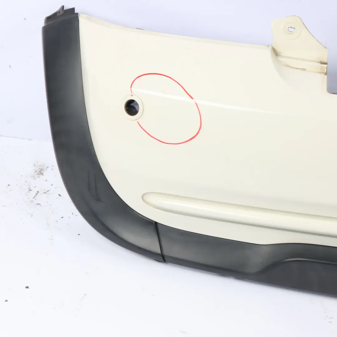 Mini Cabrio R52 Stoßstange Hinten PDC Pepper Weiß 850 - SKU 0309181-PW - Teilenummer 0309181