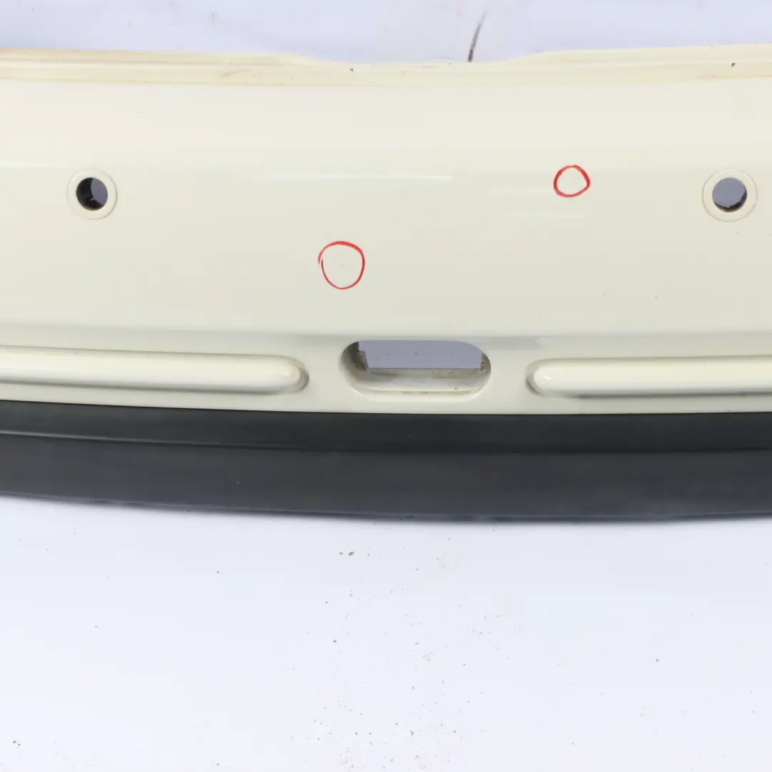 Stoßstange Hinten PDC Pepper Weiß 850 für Mini Cabrio R52 mit Teilenummer 0309181 Mini Cabrio R52 Stoßstange Hinten PDC Pepper Weiß 850 - SKU 0309181-PW - Teilenummer 0309181