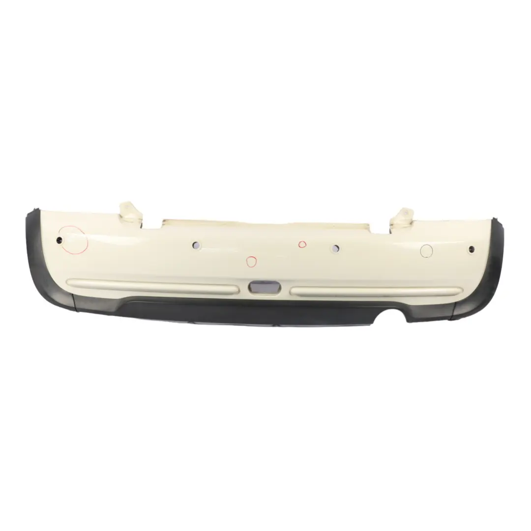 Stoßstange Hinten PDC Pepper Weiß 850 für Mini Cabrio R52 mit Teilenummer 0309181 Mini Cabrio R52 Stoßstange Hinten PDC Pepper Weiß 850 - SKU 0309181-PW - Teilenummer 0309181
