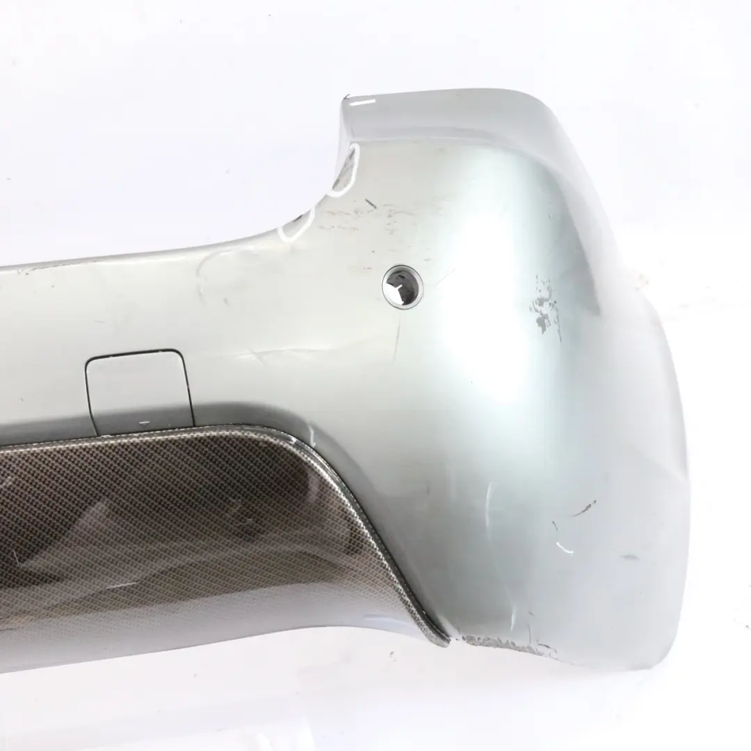 BMW E61 Touring M Sport Rear Bumper Panel PDC Silbergrau Silver Grey - A08 - SKU 0394703-SBG - Part number 0394703