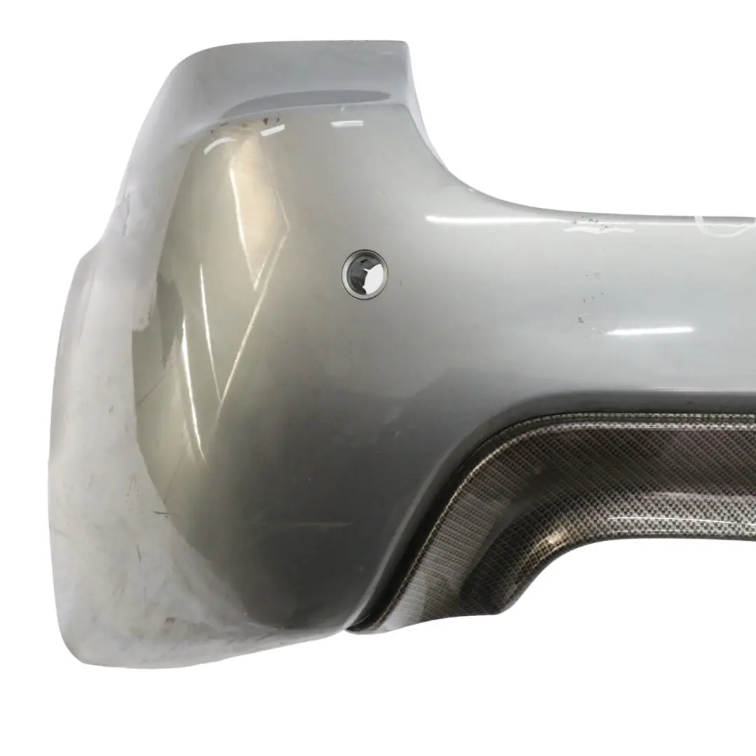 BMW E61 Touring M Sport Rear Bumper Panel PDC Silbergrau Silver Grey - A08 - SKU 0394703-SBG - Part number 0394703
