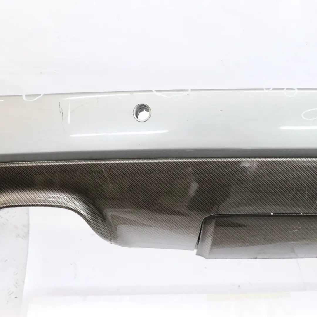 BMW E61 Touring M Sport Rear Bumper Panel PDC Silbergrau Silver Grey - A08 - SKU 0394703-SBG - Part number 0394703