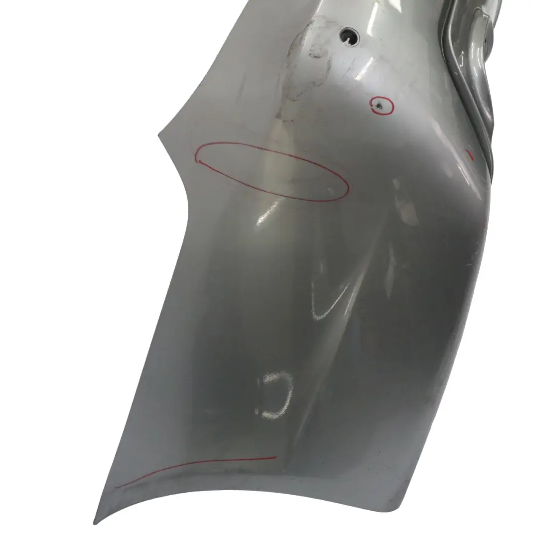 BMW E60 M Sport Rear Bumper Panel PDC Silbergrau Silver Grey Metallic - A08 - SKU 0394707-SBG - Part number 0394707