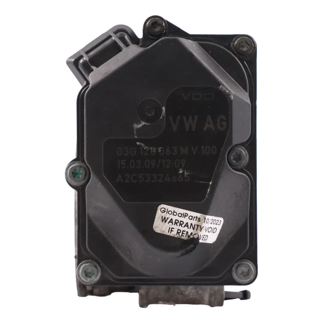 VW Volkswagen Touran 2.0 TDI BKD Drosselklappengehäuse Ventilklappe 03G128063M - SKU 03G128063M-1 - Teilenummer 03G128063M-1