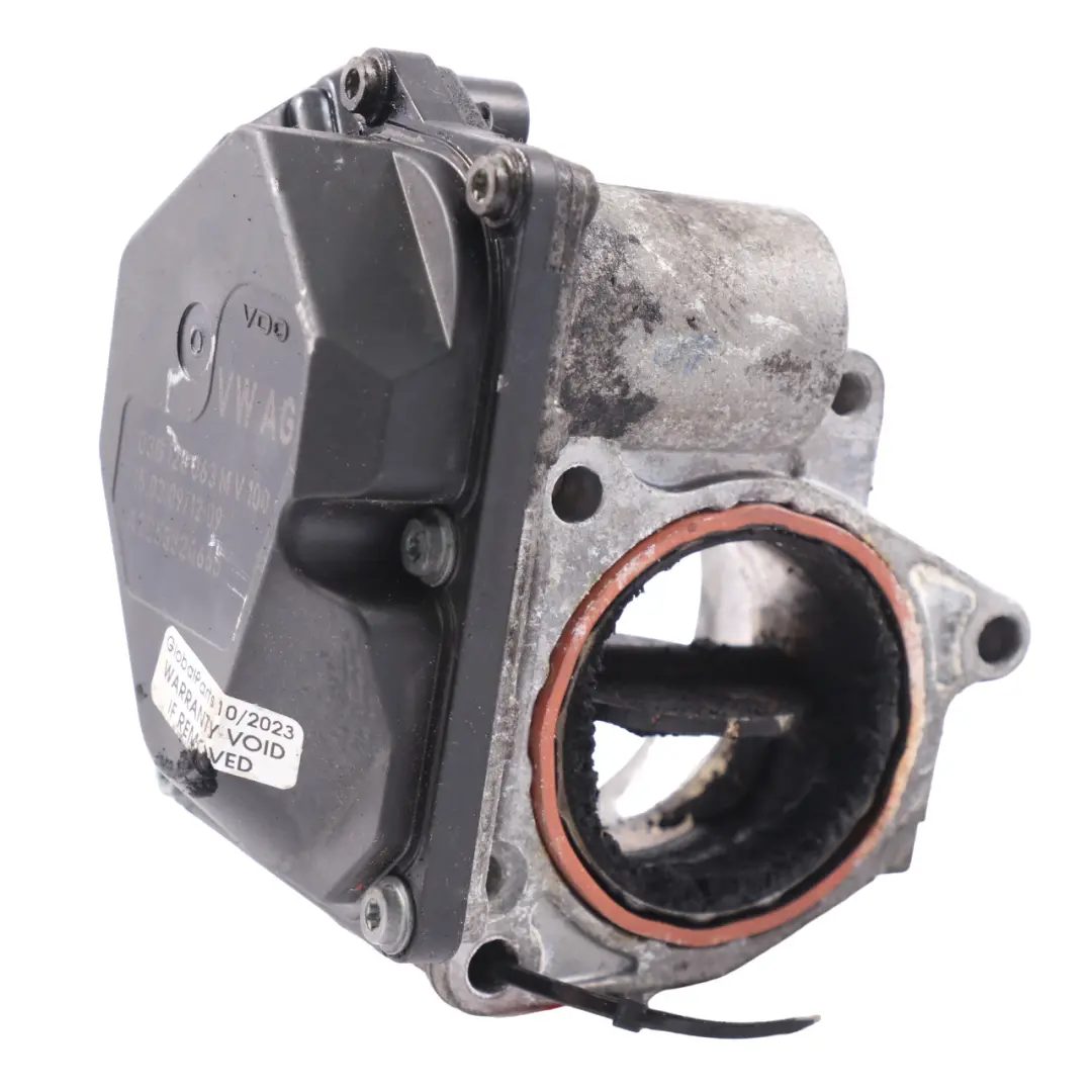 VW Volkswagen Touran 2.0 TDI BKD Drosselklappengehäuse Ventilklappe 03G128063M - SKU 03G128063M-1 - Teilenummer 03G128063M-1