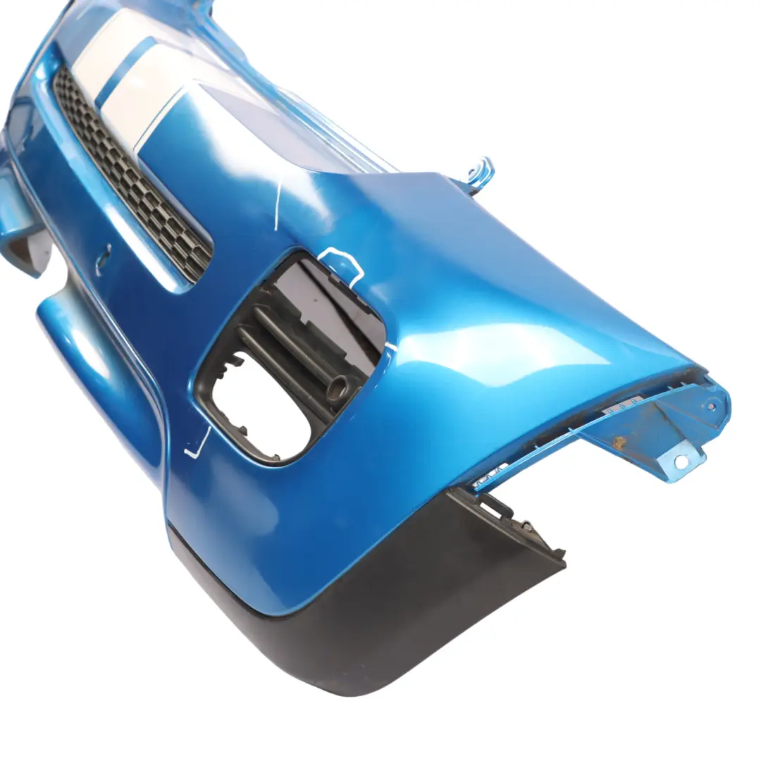Mini Cooper S R56 R57 Complete Rear Bumper Trim JCW Aerokit Laser Blue - A59 - SKU 0413367-LAB - Part number 0413367