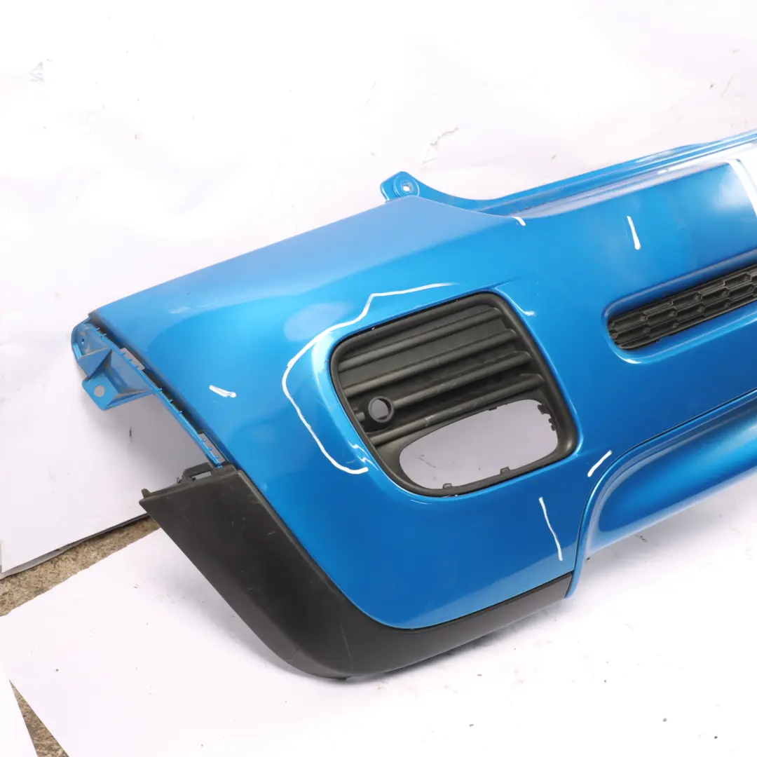Mini Cooper S R56 R57 Complete Rear Bumper Trim JCW Aerokit Laser Blue - A59 - SKU 0413367-LAB - Part number 0413367