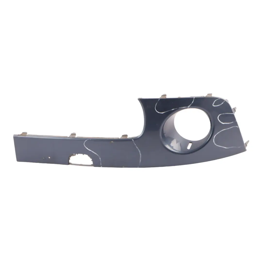 Front Bumper Trim Mini R55 R56 R57 Panel Right O/S Horizon Blue Metallic - A93 to with Part number 0430224 Front Bumper Trim Mini R55 R56 R57 Panel Right O/S Horizon Blue Metallic - A93 - SKU 0430224-HB - Part number 0430224