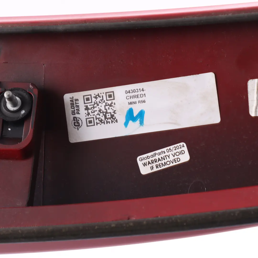 Spoiler Chili Red 7148913 to BMW MINI Cooper One 1 R56 LCI Rear with Part number 0430314 BMW MINI Cooper One 1 R56 LCI Rear Spoiler Chili Red 7148913 - SKU 0430314-CHRED1 - Part number 0430314