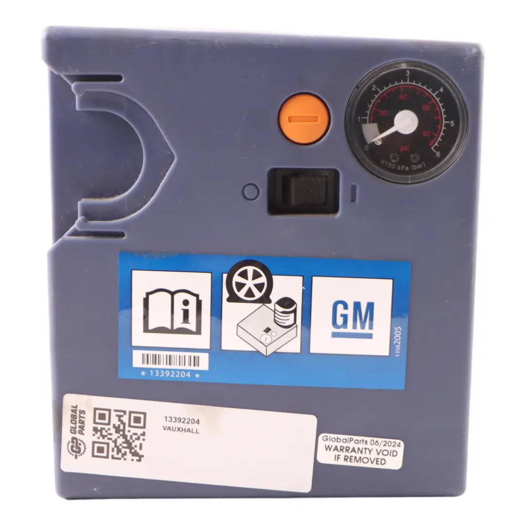Emergency Tyre Inflator Air Pump Compressor to Vauxhall Astra with Part number 13392204 Vauxhall Astra Emergency Tyre Inflator Air Pump Compressor - SKU 13392204 - Part number 13392204