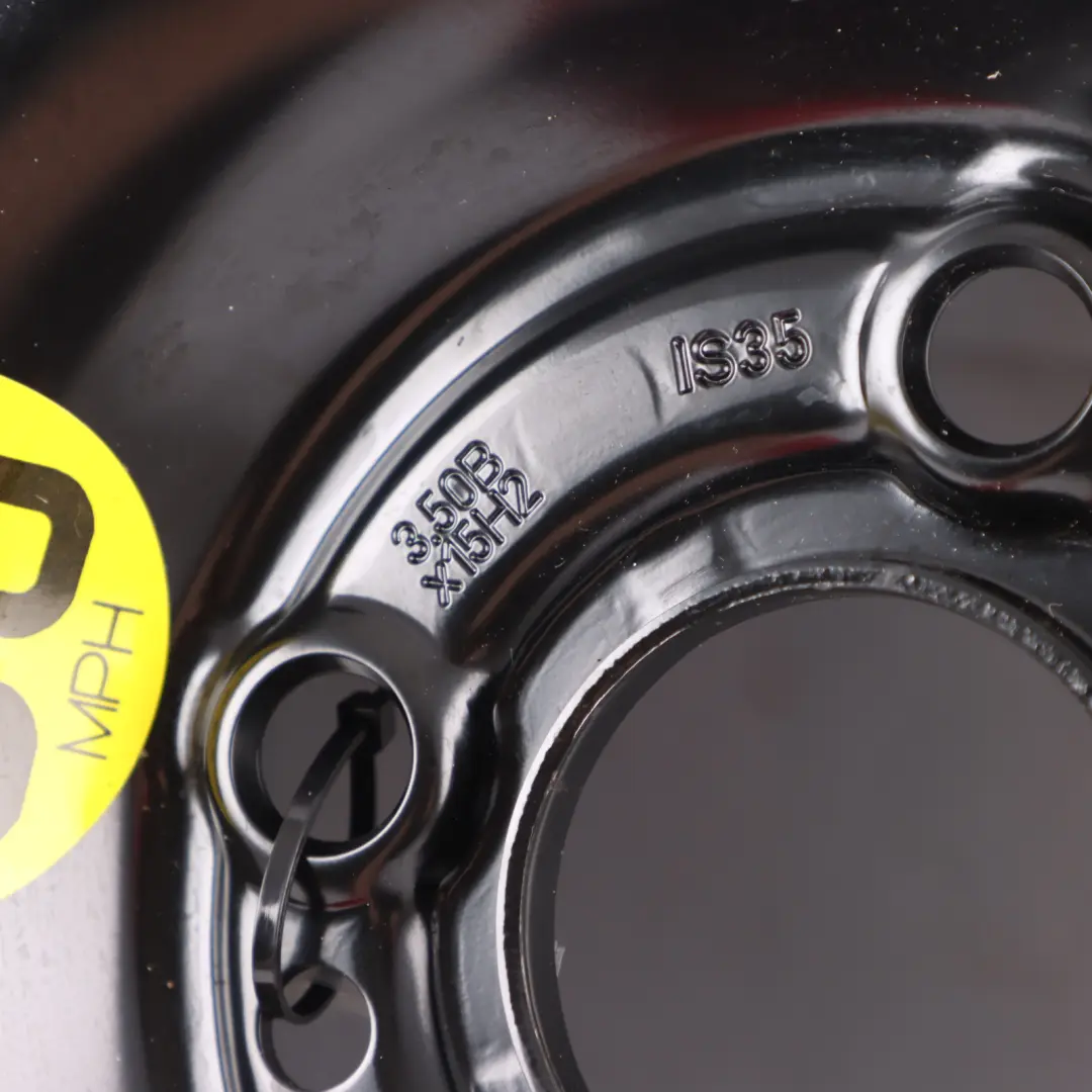 Emergency Spare Wheel Tyre 115/70 R15 to Mini Cooper R50 R56 Continental with Part number 1508367 Mini Cooper R50 R56 Continental Emergency Spare Wheel Tyre 115/70 R15 - SKU 1508367-1 - Part number 1508367